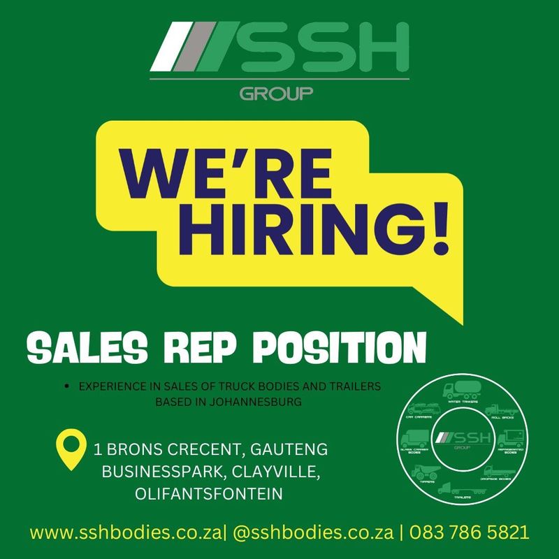 SALES REP POSITION IN SALES OF TRUCK BODIES AND TRAILERS