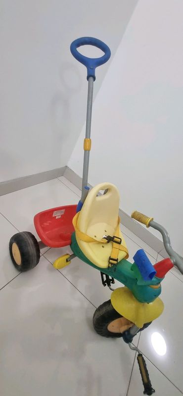 Kids Tricycle with adult steering controls