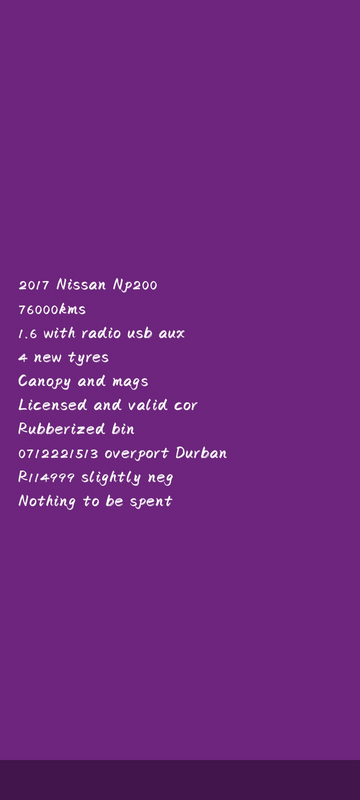 2017 Nissan NP200 Other