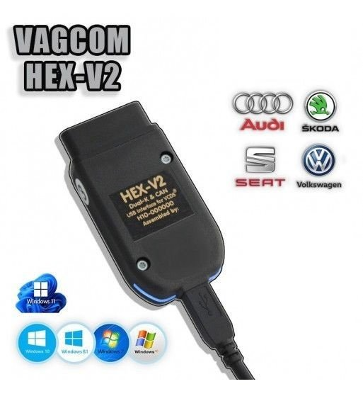 VAGCOM HEX-V2 VCDS 23.3 Auto Diagnostic Scanner for VW &amp; Audi