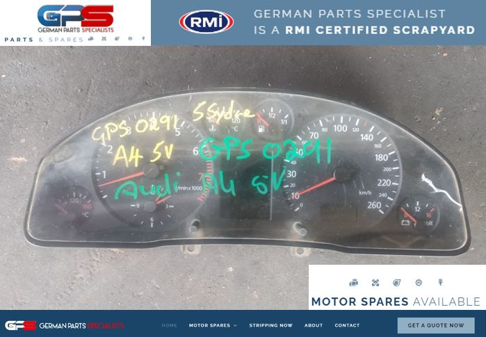 AUDI A4 2.4L ACK 2000 USED CLUSTER / SPEEDOMETER FOR SALE