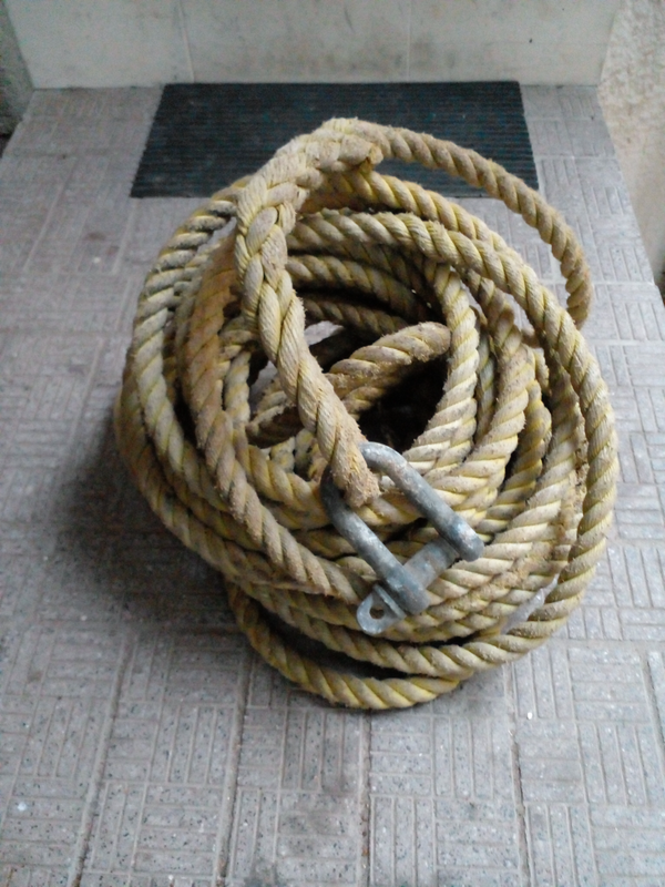 20meters x 25mm thick platted rope