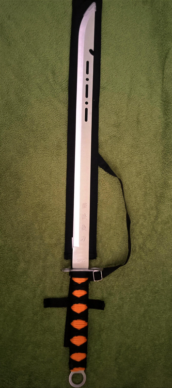 Sharpened stainless steel katana sword