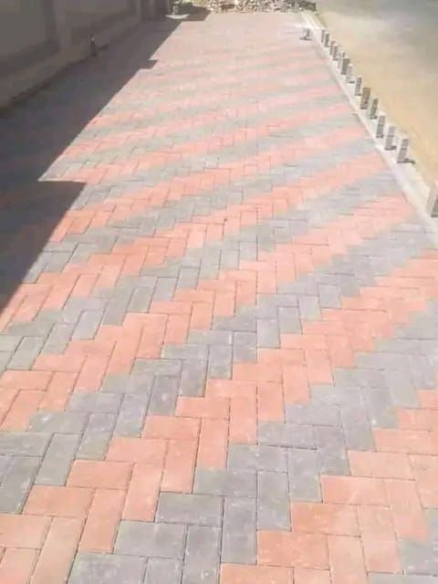 Brick paving