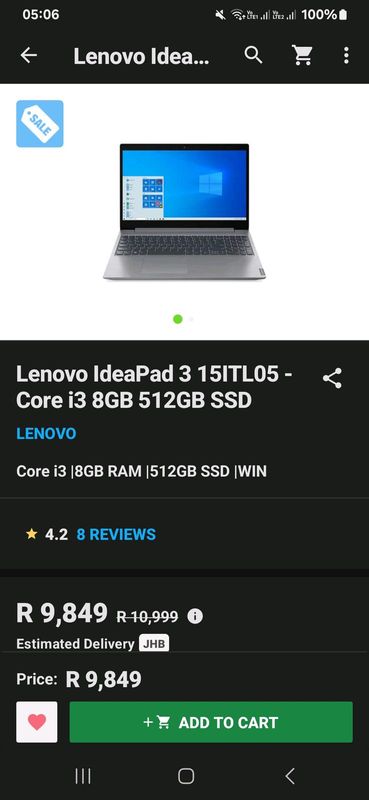 Lenovo Laptop with FHD Display