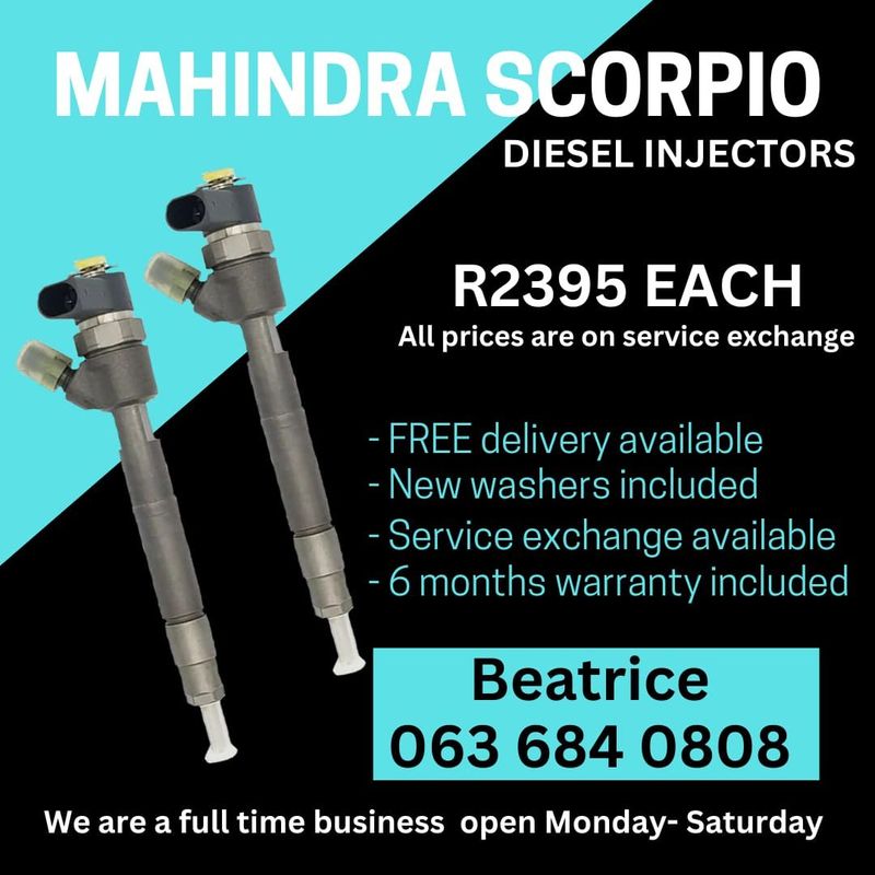MAHINDRA SCORPIO DIESEL INJECTORS FOR SALE WITH WARRANTY
