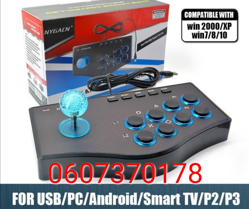 Arcade Controller Retro Fighting Stick for PS3/PC/Android (Brand New)
