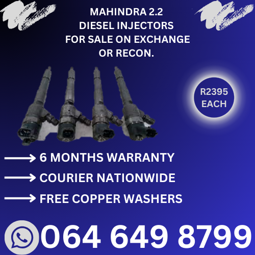 Mahindra 2.2 diesel injectors for sale on exchange 6 months warranty