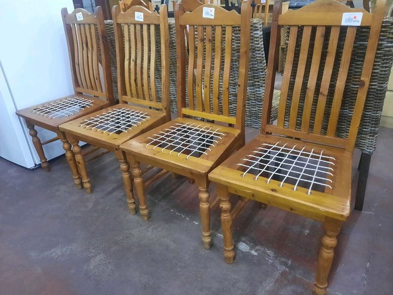 Dinning Chairs in Oregon Pine for R300 each