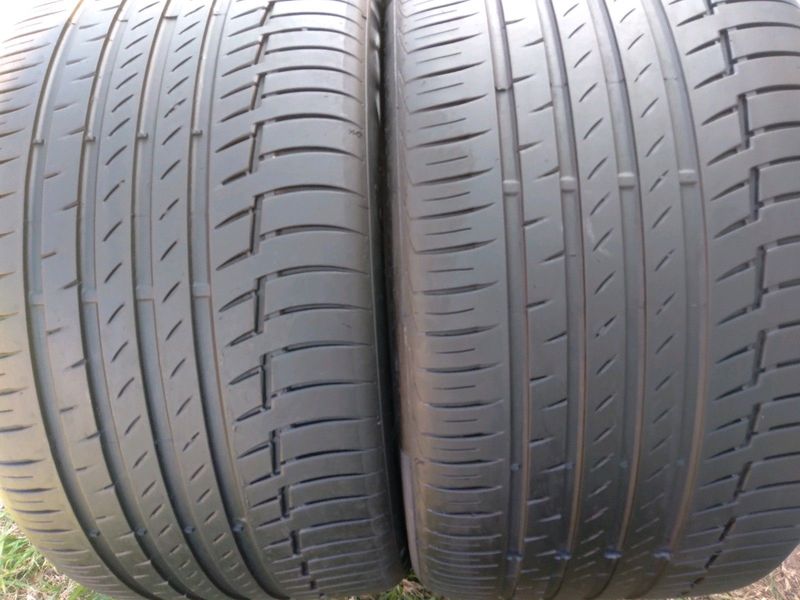 2x 315/30/22 continentals Tyres premium contact6 90%thread excellent conditions