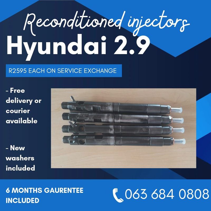 HYUNDAI 2.9 DIESEL INJECTORS FOR SALE WITH WARRANTY