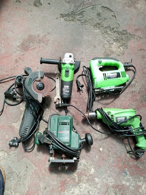Drill, jigsaw, router, grinder and Dual saw for sale