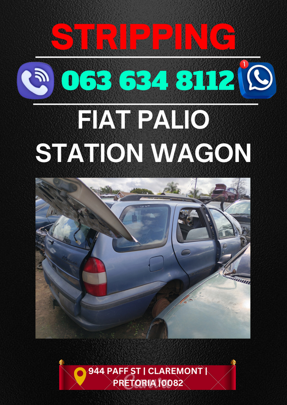 Fiat palio station wagon stripping for spares Call or WhatsApp me 0636348112