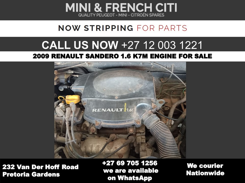 2009 Renault Sandero 1.6 K7M Engine for Sale