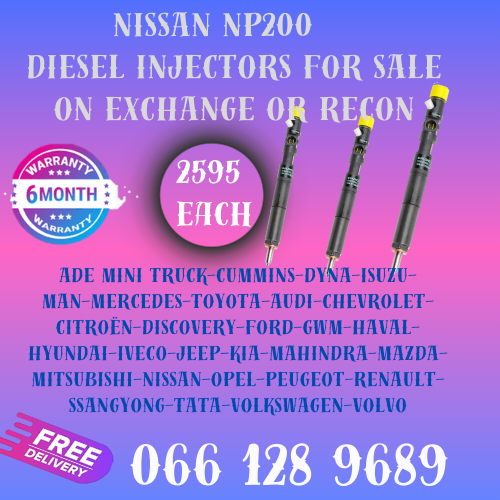 NISSAN NP200 DIESEL INJECTORS FOR SALE ON EXCHANGE WITH FREE COPPER WASHERS