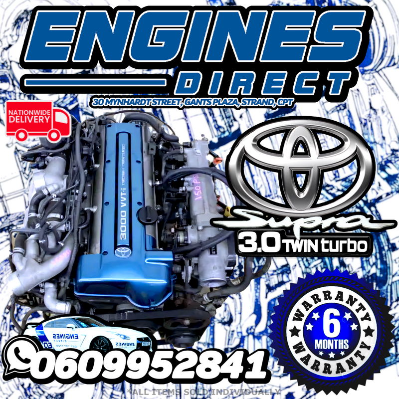 Toyota 3.0 VVTi Twin Turbo Supra 2JZ-GTE Engine Available at Engines Direct Strand