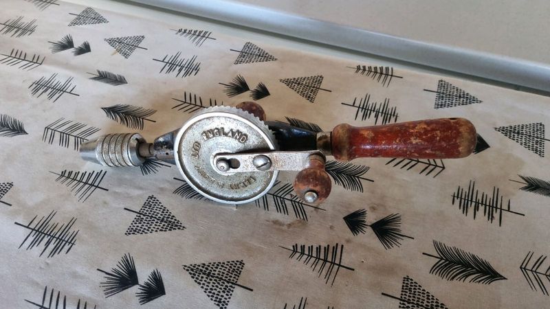 Vintage Parry and Bott hand drill for sale.