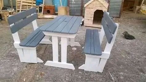 Picnic benches