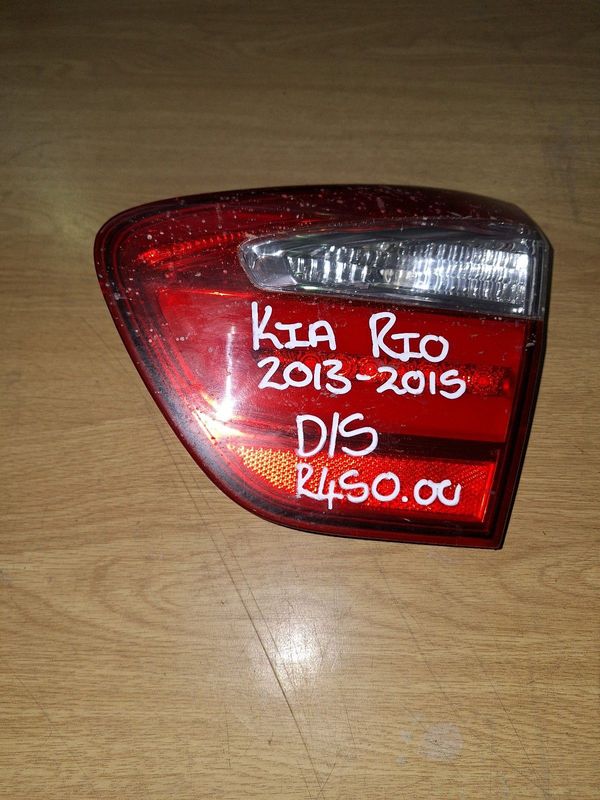 KIA RIO 2013 2015 DRIVERSIDE BOOTLID LIGHT