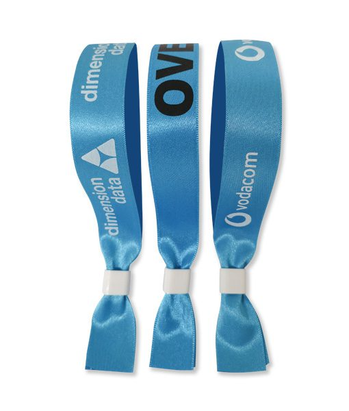 100 Printed Fabric Wristbands