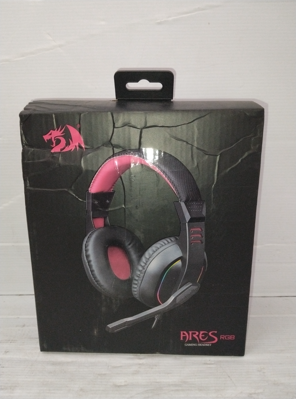 Redragon Ares Aux RGB Gaming Over-Ear headset - Black with Lights
