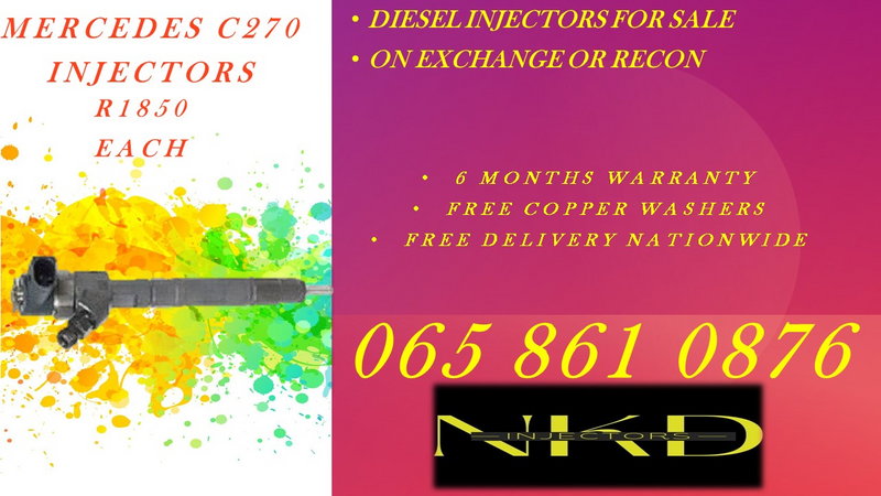 MERCEDES C270 DIESEL INJECTORS FOR SALE ON EXCHANGE OR TO RECON