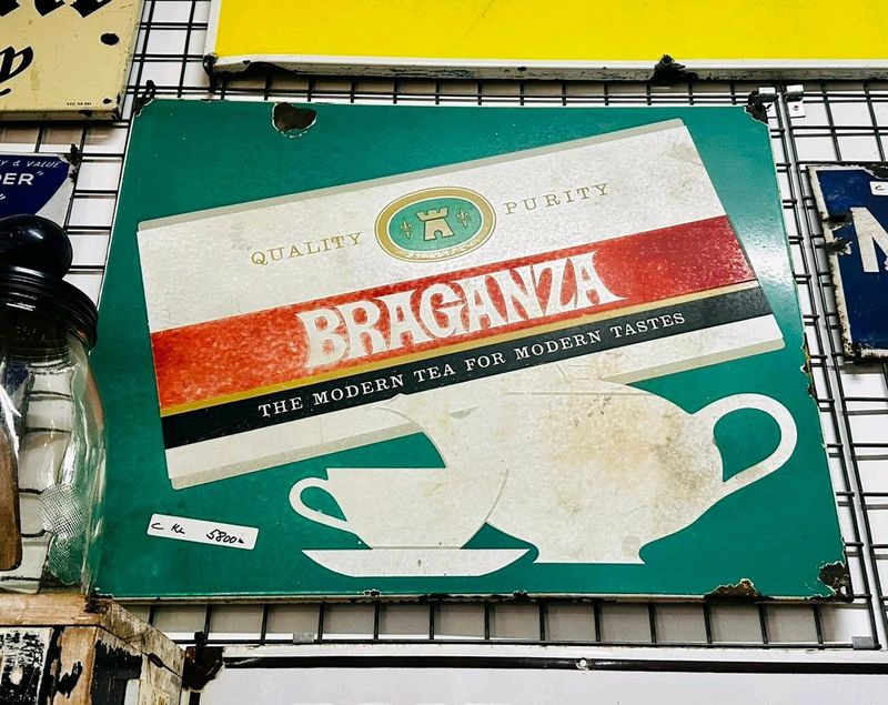 Braganza Tea Enamel Sign