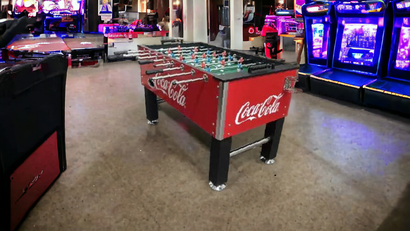 Foosball Soccer Table Coca-Cola branded for Home Use