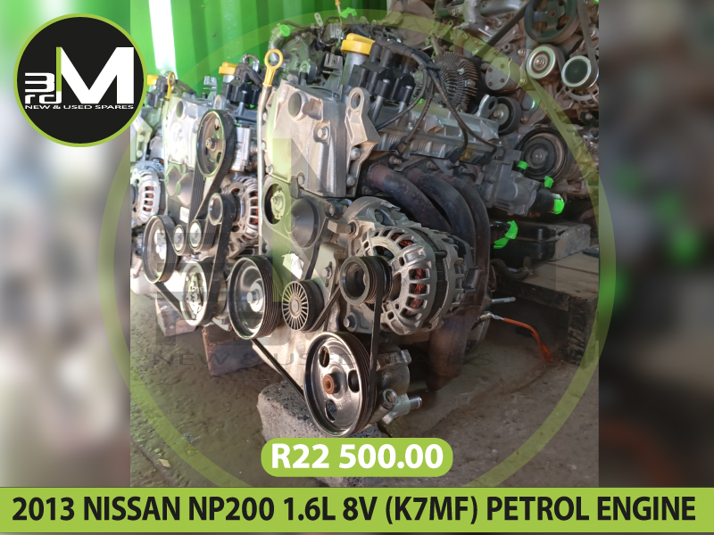 2013 NISSAN NP200 1.6L 8V (K7MF) PETROL ENGINE  R22,500 MV0724
