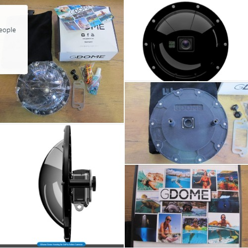 GoPro Under Water GDome PDS with SS Waterproof Housing (40m) Compatible with the Hero 7/6/5 Black UN