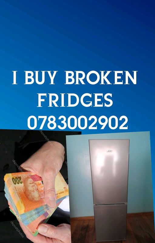 Sell me your damage non-working fridge freezer