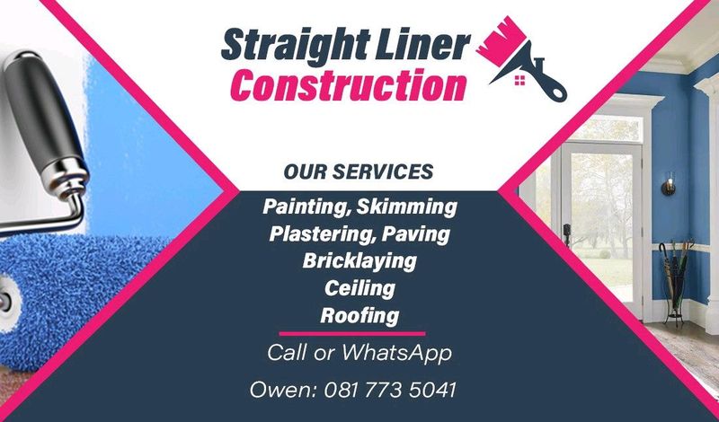 My name is Owen.I&#39;m looking for construction works like Painting brick works skiming etc