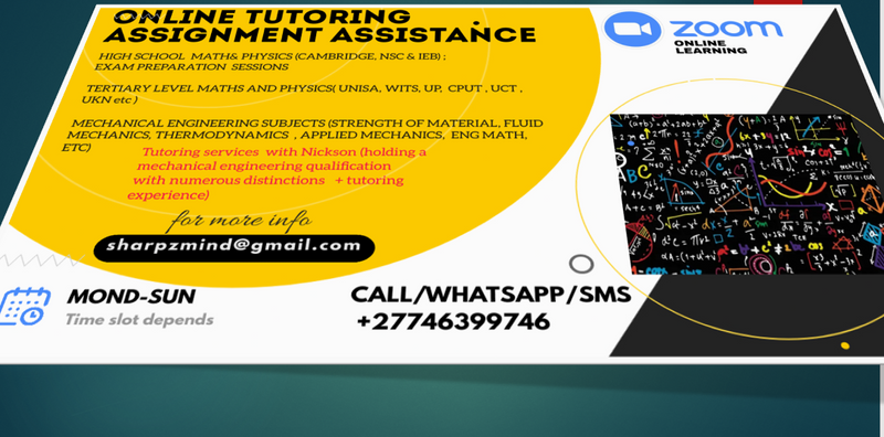Mathematics AND PHYSICAL SCIENCE, engineering tutorials AVAILABLE ONLINE