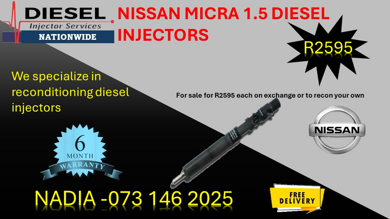 Nissan Micra 1.5 diesel injectors for sale on exchange - we sell on exchange or recon