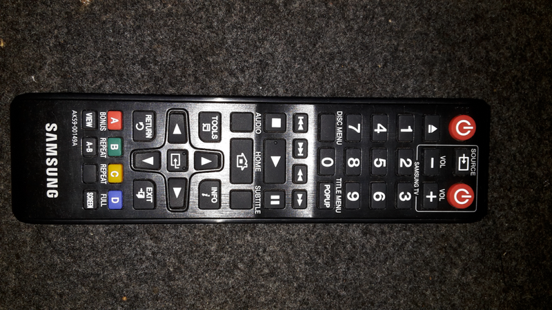 Original Samsung BluRay Player Remote For Sale. Price R120