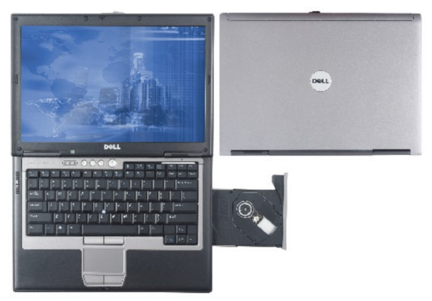 Dell D820 laptop plus docking station and monitor