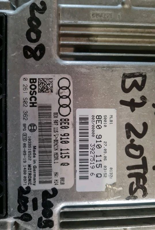 Audi A4 B7 2.0 TFSI 2005-2009 Bosch ECU part# 8E0 910 115 Q