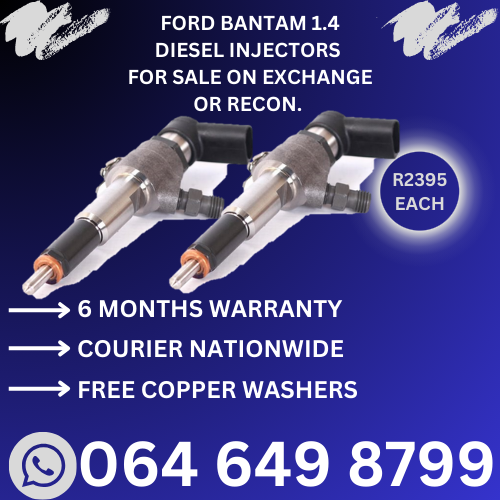 Ford Bantam diesel injectors for sale on exchange or to recon with 6 months warranty