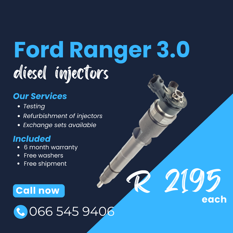 Ford Ranger 3.0 BT50 diesel injectors for sale on exchange