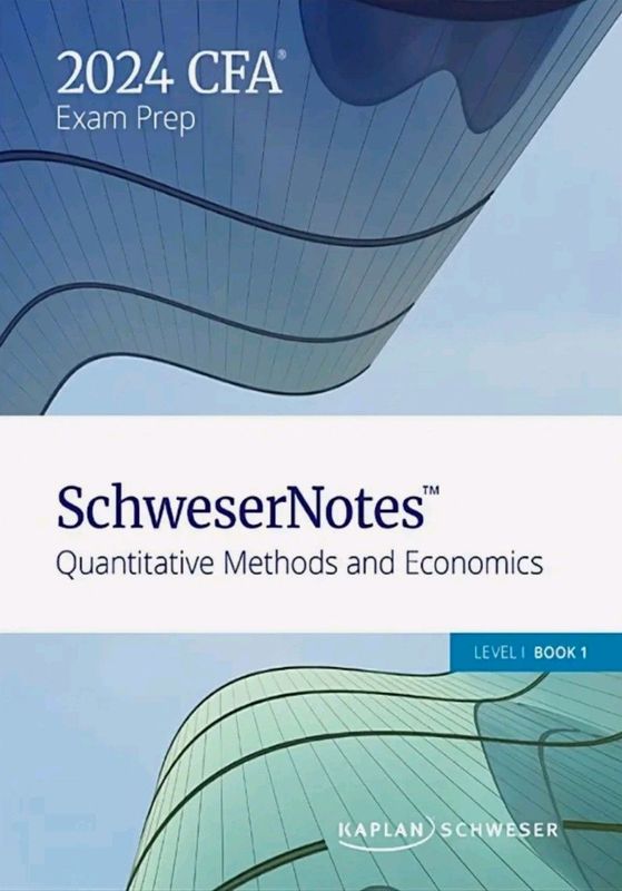 CFA 2024  Schweser Notes Books - Full set of books
