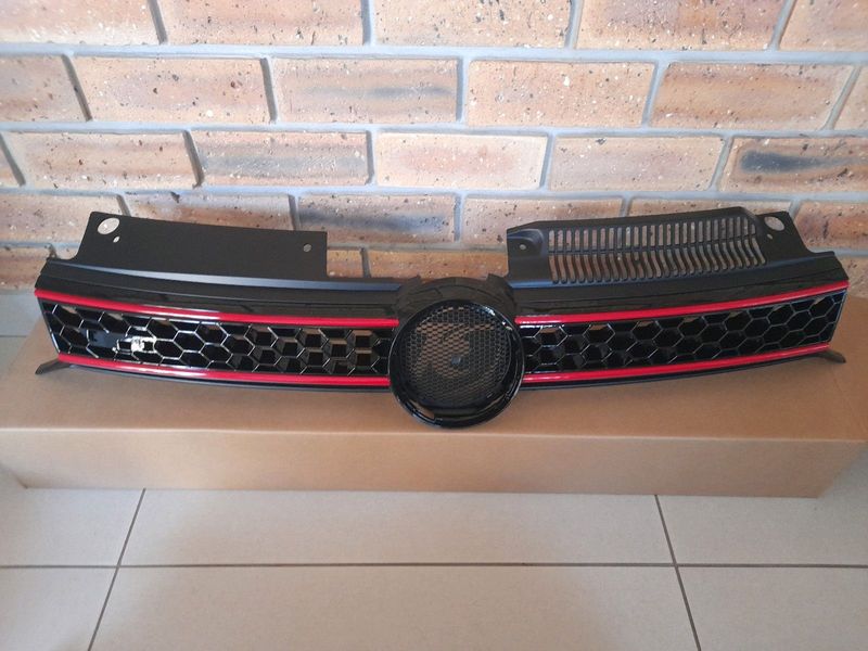 VW GOLF 6 GTI BRAND NEW FRONT GRILLES FORSALE R950  .