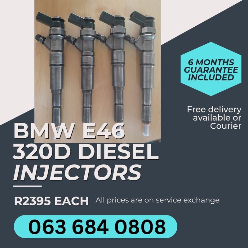 BMW E46 320 DIESEL INJECTORS FOR SALE WITH WARRANTY