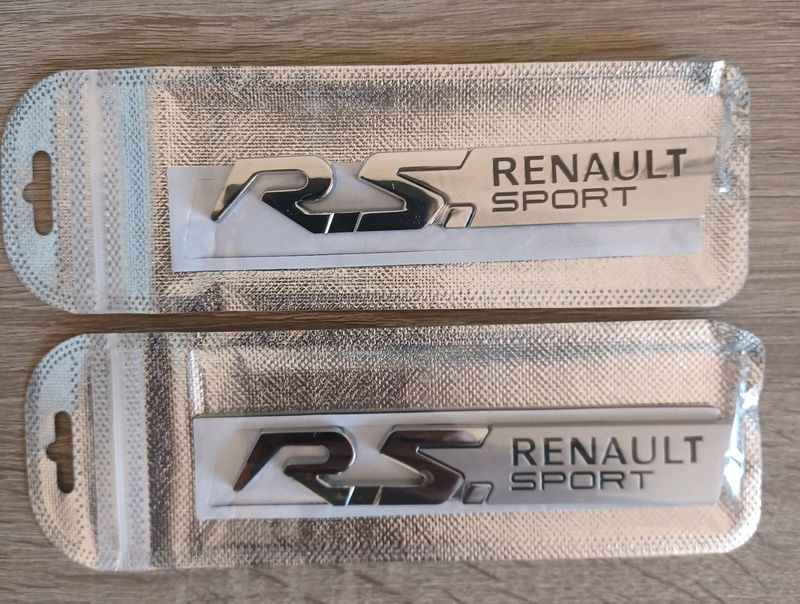 RS Renault Sport badges emblems stickers decals