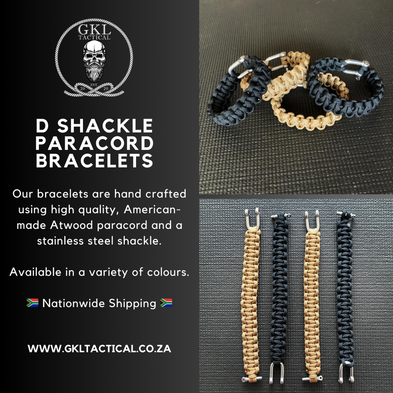 D-shackle paracord bracelets - Nationwide Shipping