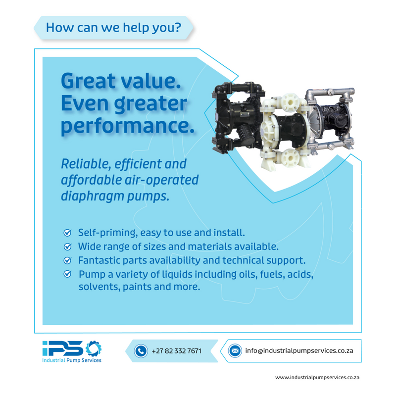 Great value air-operated diaphragm pumps