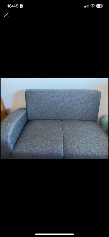 Grey L-shape  couch