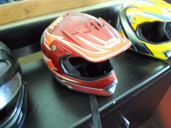 Motocross helmet - Red