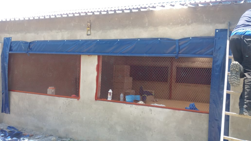 100% PVC PIGGERY CURTAINS WITH MANUAL SYSTEM INSTALLATION OR  WINCHING SYSTEM INSTALLATION