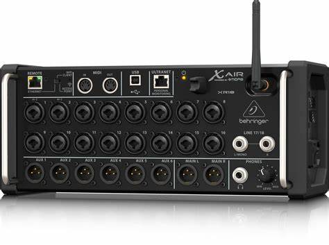 Behringer XR18 Stage Box Digital mixer. The revolutionary XR18 is a powerhouse 18 input/12 bus