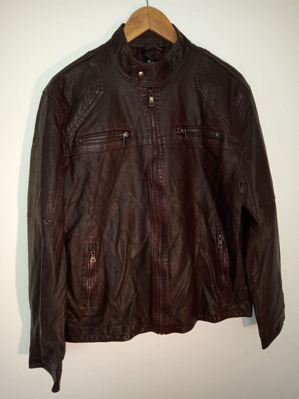 Leatherette Jacket, Maroon, Brand New, R500
